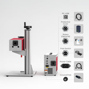 Engraver Structure | Cloudray UV-10 Water-Cooled Split-type Engraver