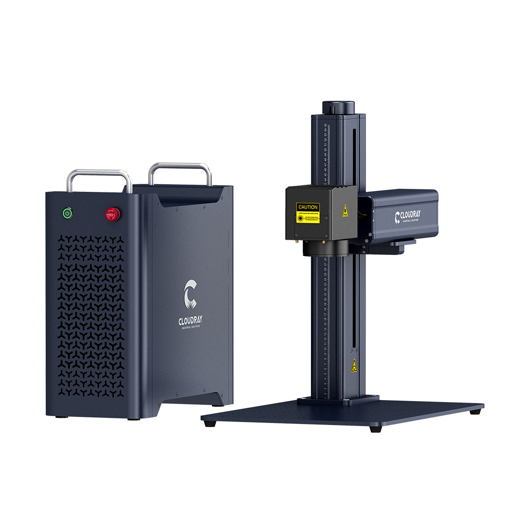 Cloudray GM Series GM-P-100 100W Autofocus Mopa 2.5D Fiber Laser Engraver with Electric Lifting Column