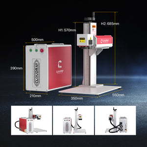 Engraver Size | Cloudray MP-60 60W Mopa Fiber Laser Engraver