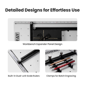 Cloudray E1 workbench expander's detailed designs for effortless use