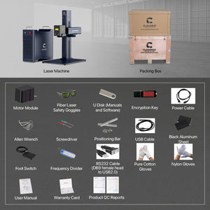 Engraver Packing List | Cloudray GM-100 100W Fiber Laser Engraver