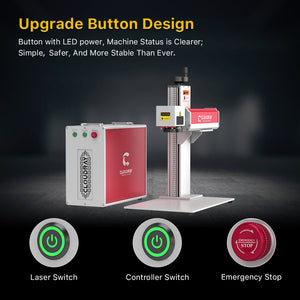 Upgrade Button Design | Cloudray MP-60 60W Mopa Fiber Laser Engraver