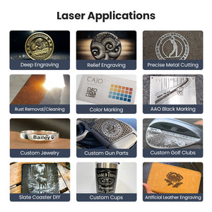 Laser Application | Cloudray GM-2.5D-100 100W Fiber Laser Engraver