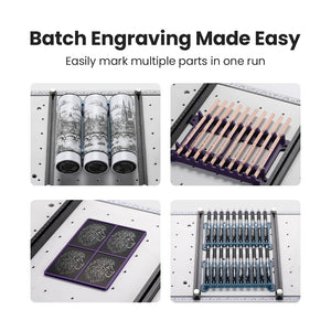 Cloudray E1 workbench expander for batch engraving with various fixtures