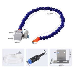 Cloudray Flexible Air Hose and Accessories Dimensions for Laser Engravers