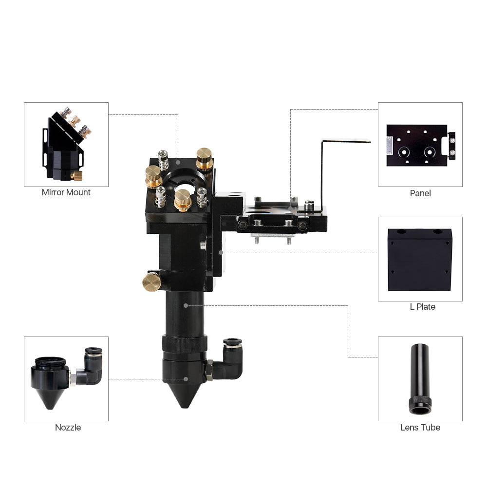 Tête laser Cloudray E Series pour rail intérieur