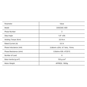 Cloudray 123mm 3N.m 5A 2 Phase Nema23 Closed Loop Stepper Motor