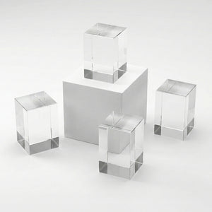 Rectangular Crystal | Cloudray Laser Marking & Engraving Materials Blank Crystal Blocks (4pcs)