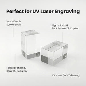Product Advantage | Cloudray Laser Marking & Engraving Materials Blank Crystal Blocks