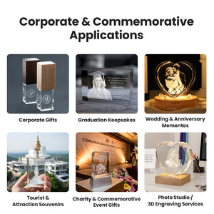 Product Applications | Cloudray Laser Marking & Engraving Materials Blank Crystal Blocks