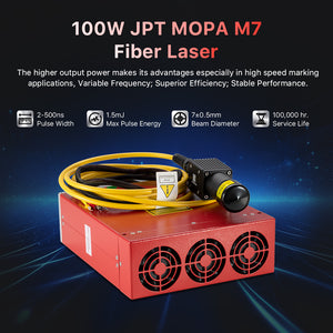 100w JPT Mopa M7 Fiber Laser | Cloudray 2.5D Fiber Laser Engraver