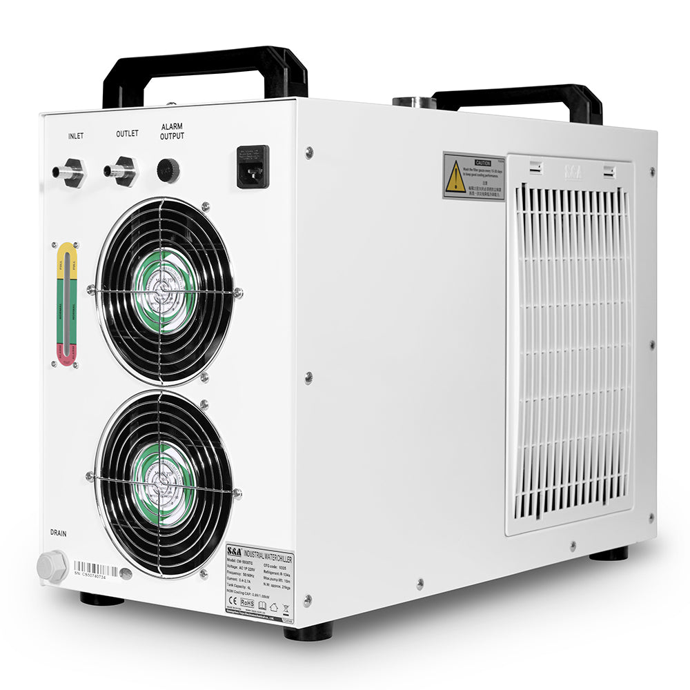 Chiller industriali Cloudray CW5200 & CW5202 per tubo laser CO2 150W