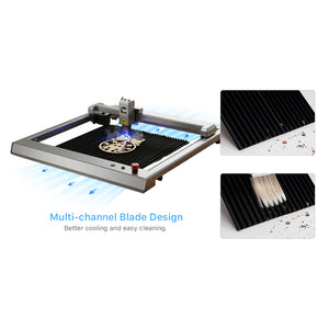 Multi-channel blade design of Cloudray adjustable honeycomb table