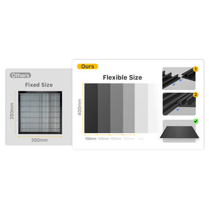 Flexible size of Cloudray adjustable honeycomb table