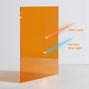 Cloudray Laser Safety Window Shield Dual Light Shielding for Fiber Laser and Blue Light