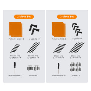 Cloudray Laser Safety Window Shield Packing List for 2-Piece and 3-Piece Sets