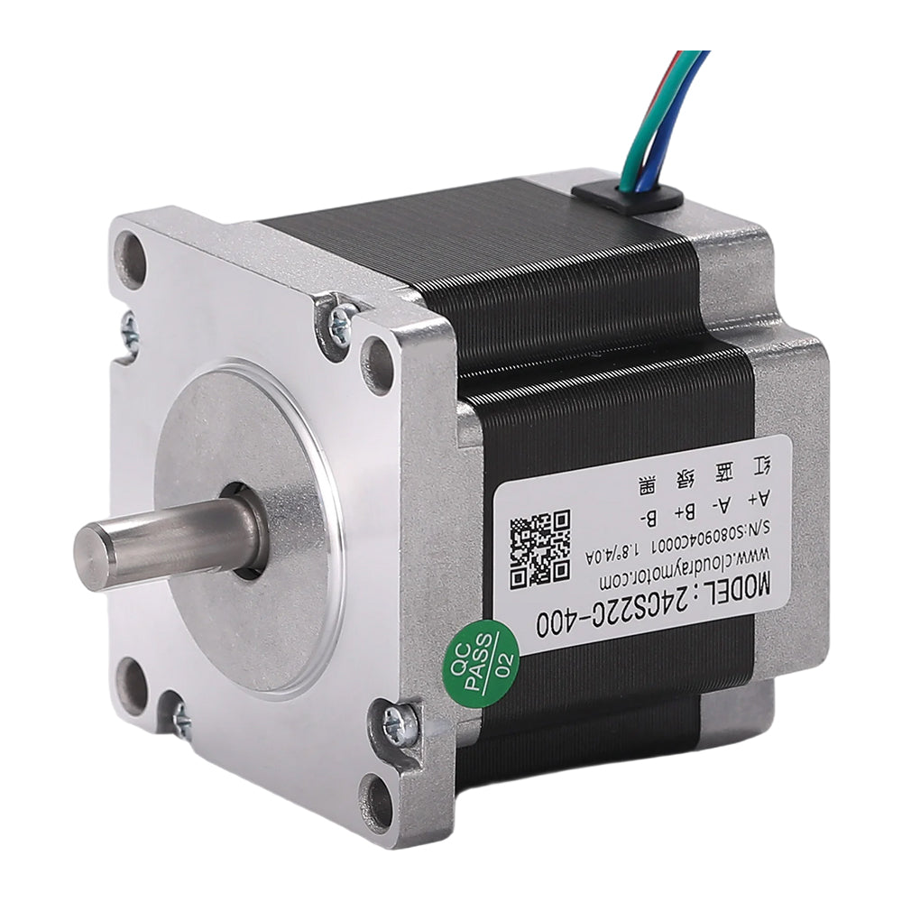 Cloudray 24CS22C-400 2 Phase Nema 24 Open Loop Stepper Motor