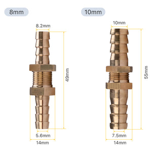 Cloudray 8mm and 10mm Copper Pagoda Connector Dimensions and Specification Schematics