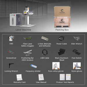 Engraver Packing List | Cloudray QS-30 30W Fiber Laser Engraver