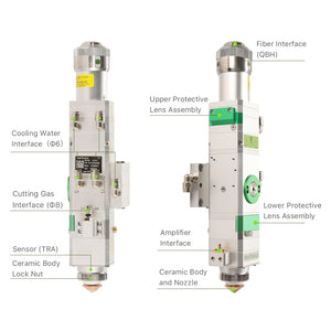 Product Structure | Cloudray 0-2KW Raytools BT220 2D/3D Fiber Laser Cutting Head