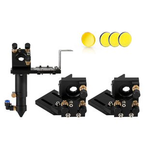 Cloudray Laser Head Set B: Head + Dual 2nd Mounts + Focusing Lens + 3PCS Gold-Plated Si Mirrors