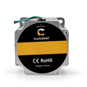 Cloudray Stepper Motor Back View with CE RoHS Certification and Logo Branding