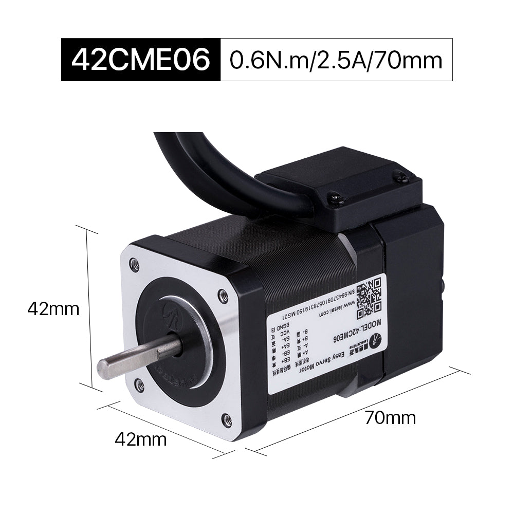 Cloudray 42 CME06 70mm 0.6N.m 2.5A Leadshine 2 fase Nema17 motore passo passo ad anello chiuso