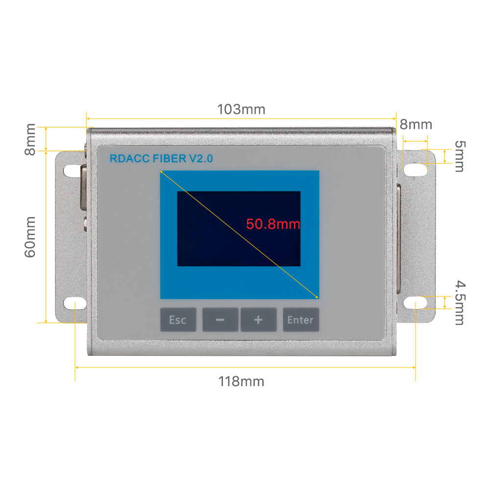 Plat d'adaptateur de laser de Cloudray Ruida pour la source de faible puissance de laser de fibre