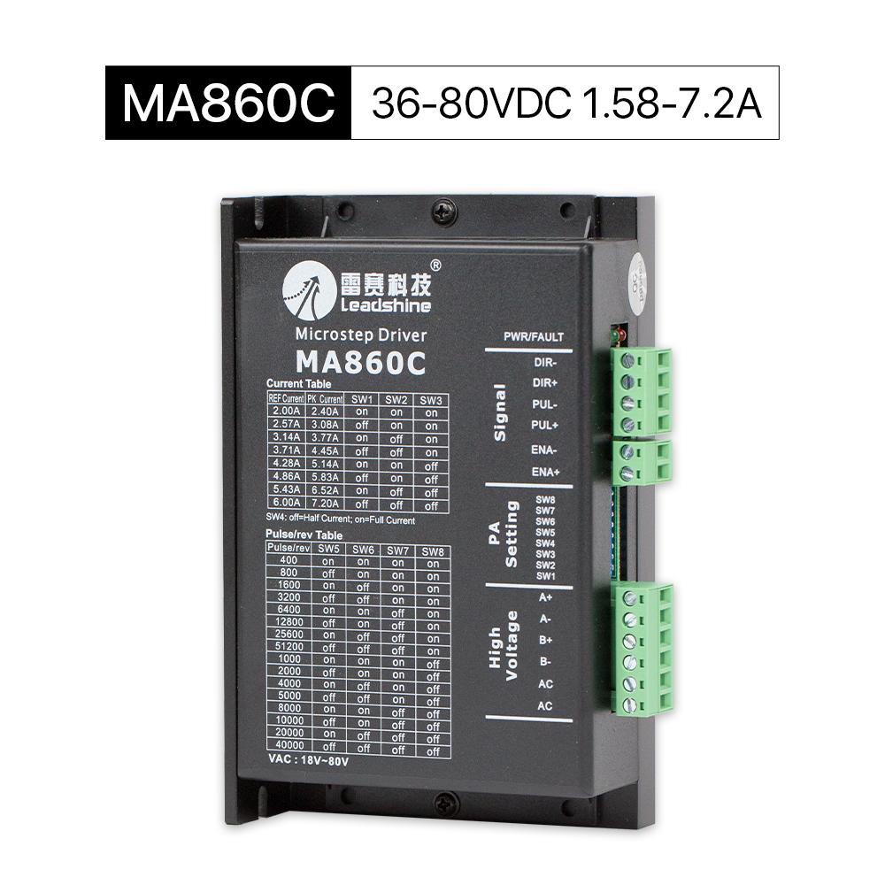 Pilote de moteur pas à pas Cloudray MA860C 36-80 V CC 1, 58-7, 2 A Leadshinie 2 phases Nema 23/34