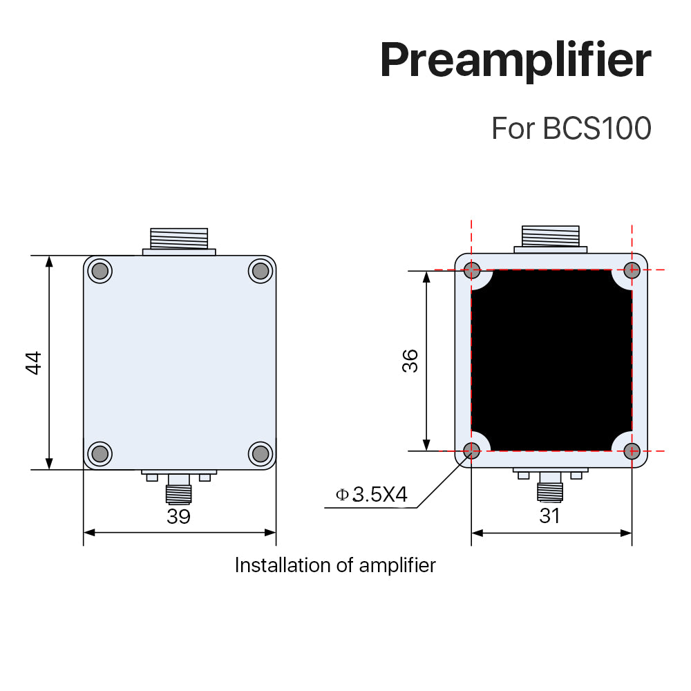 Preamplificatore Cloudray per il sistema di taglio laser Amicizia BCS100