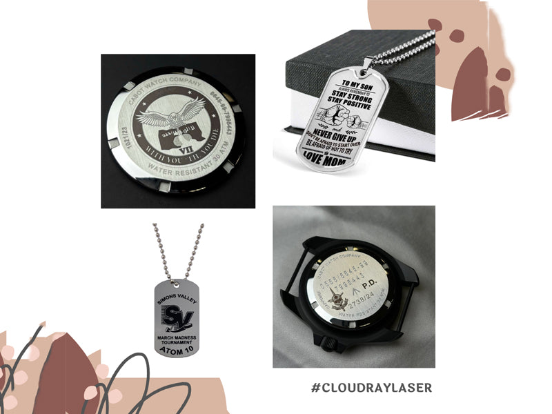 Cloudray GM-100 NEO & MP-60 NEO: MOPA Laser for High-Contrast Stainless Steel Marking for Custom Watches & Dog Tags