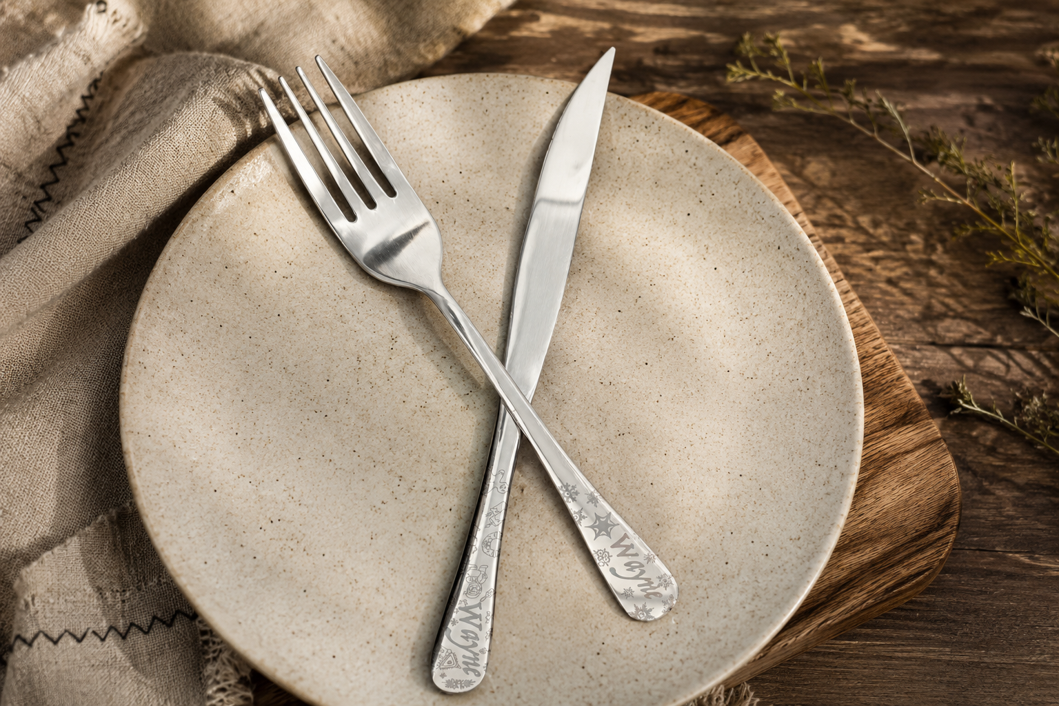 Stainless Steel Cutlery Marking Test with MP-60 Fiber Laser