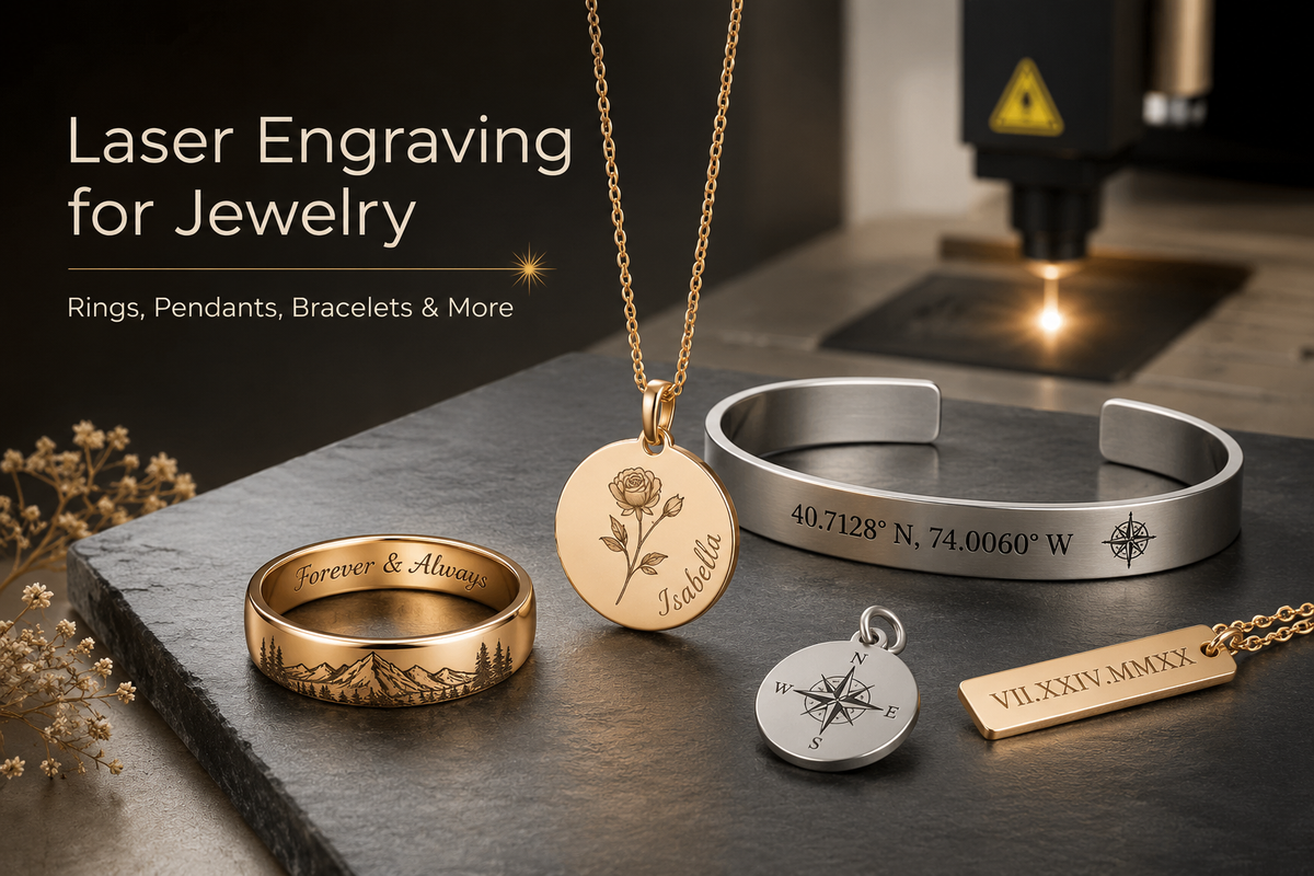 Laser Engraving for Jewelry: Rings, Pendants, Bracelets & More