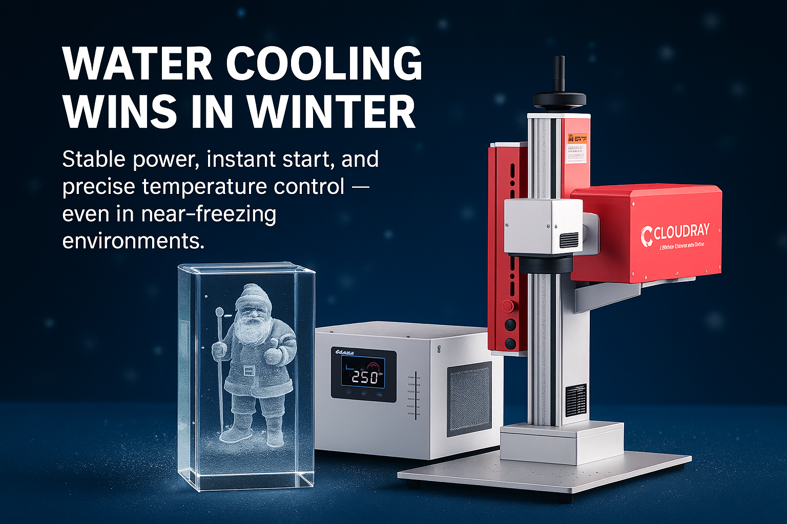 💧 Water Cooling vs Air Cooling: Why Water-Cooled UV Lasers Outperform Air-Cooled Systems in Winter