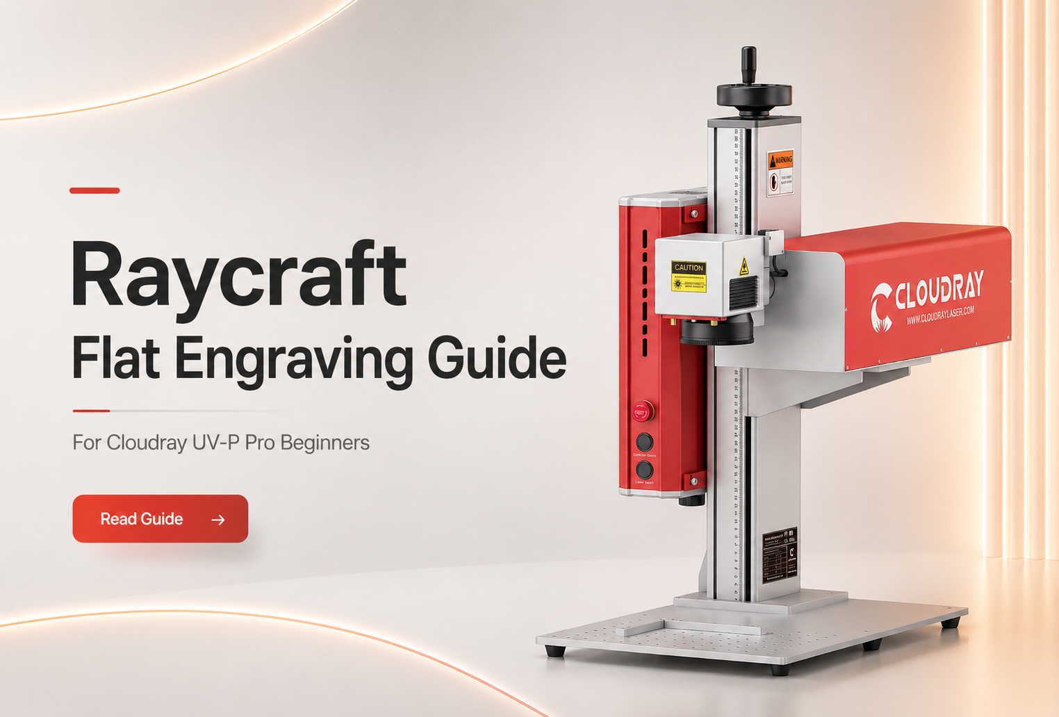 Raycraft flat engraving guide for Cloudray UV-P Pro laser marking beginners