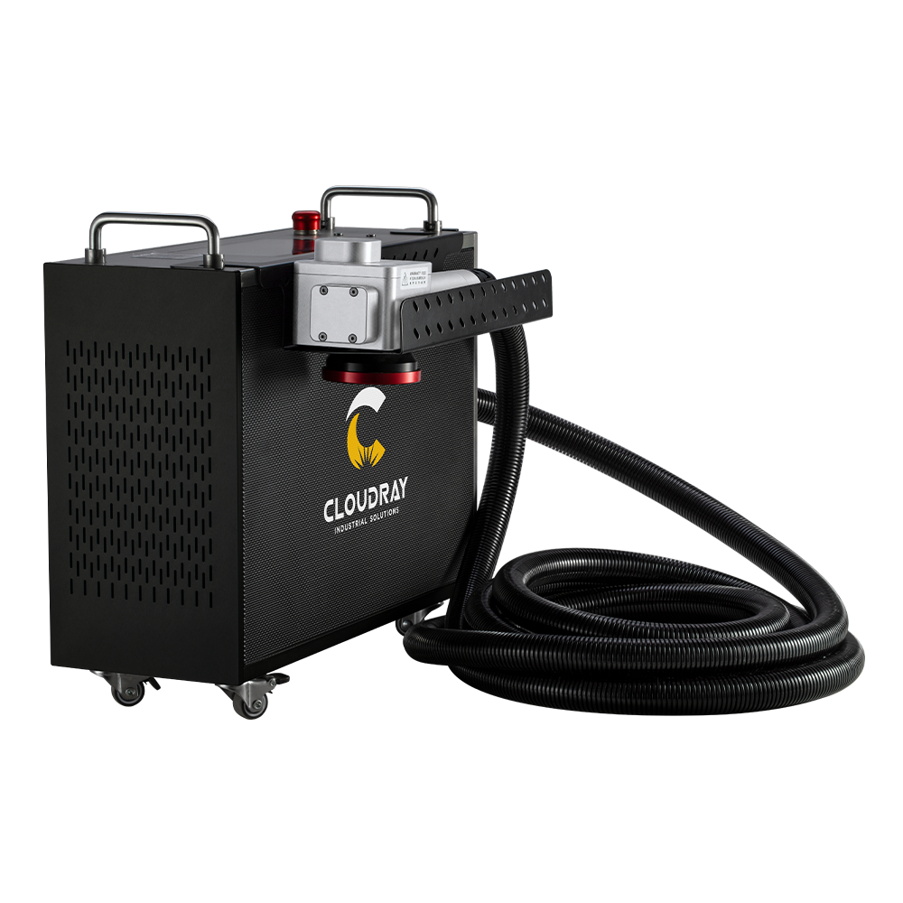 Cloudray 300W Portable Trolley Pulse Fiber Laser Cleaning Machine