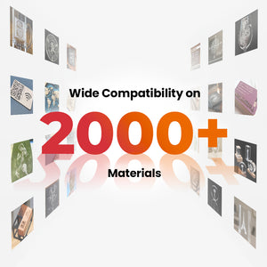 Wide Compatibility on 2000+ Materials | Cloudray UV-P-5 Water-Cooled 3D Inner Engraver