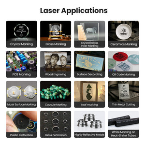 UV-10 Laser Powers Diverse Applications, Including Crystal/Glass Inner Marking, PCB/Leaf Marking, Metal Cutting & More, Turning Ideas to Reality | Cloudray UV-10 Water-Cooled Split-type Engraver