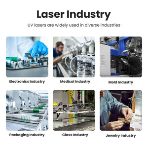 UV Lasers' Wide Applications in Electronics, Medical, Mold, Packaging, Glass, Jewelry & Other Industries | Cloudray UV-10 Water-Cooled Split-type Engraver