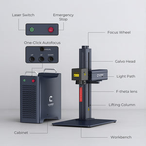 Engraver Structure | Cloudray GM-2.5D-100 100W Fiber Laser Engraver