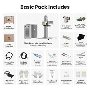 Engraver Packing List | Cloudray QS Series 30W 50W Fiber Laser Engraver
