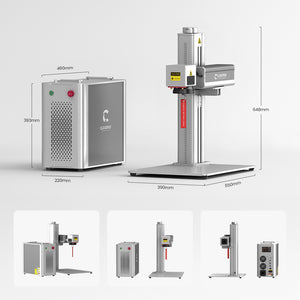 Engraver Size | Cloudray QS Series 30W 50W Fiber Laser Engraver