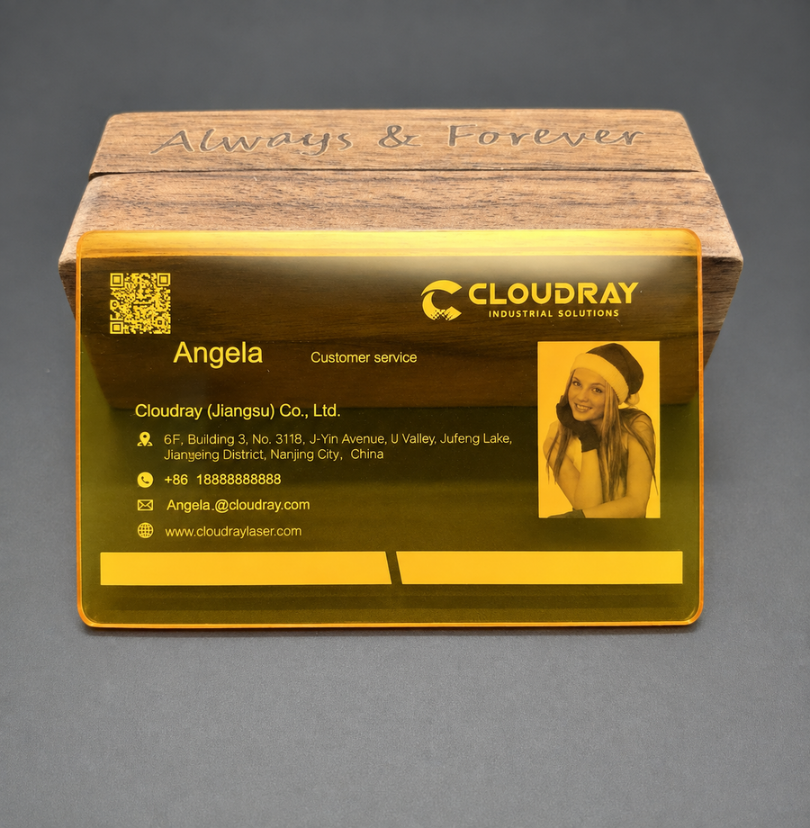 Acrylic Business Card application