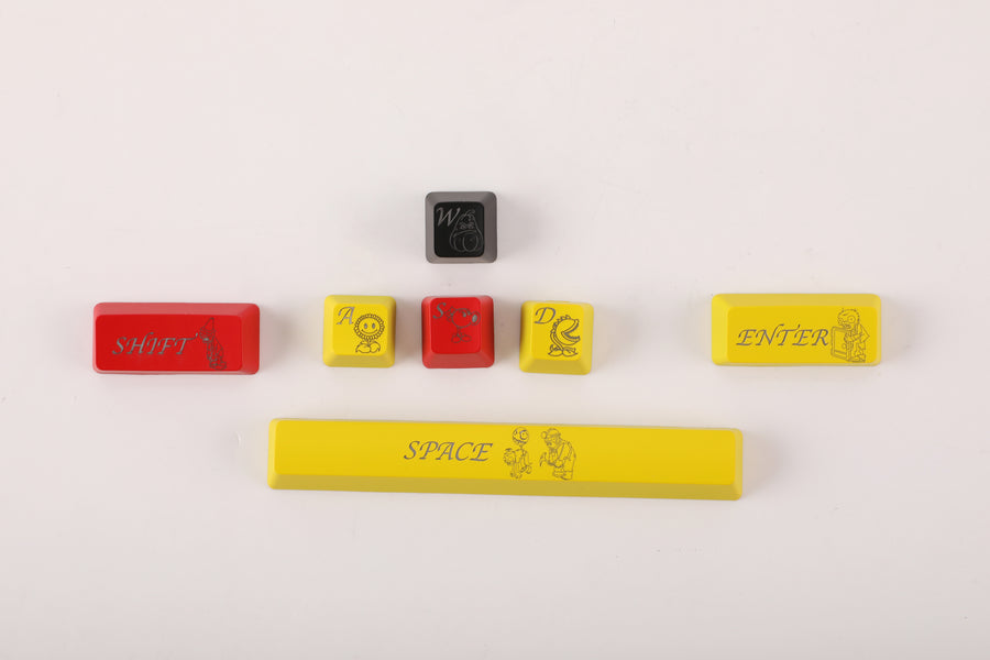 Plastic Keycaps application