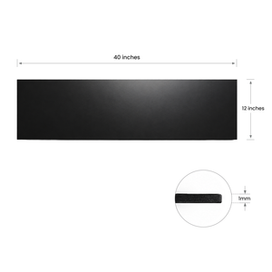 Cloudray 40x12 Inches Black Anodized Aluminum Sheet Dimensions with 1mm Thickness