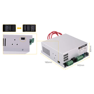 Cloudray M50 50W 110/220V CO2 Laser Power Supply Size