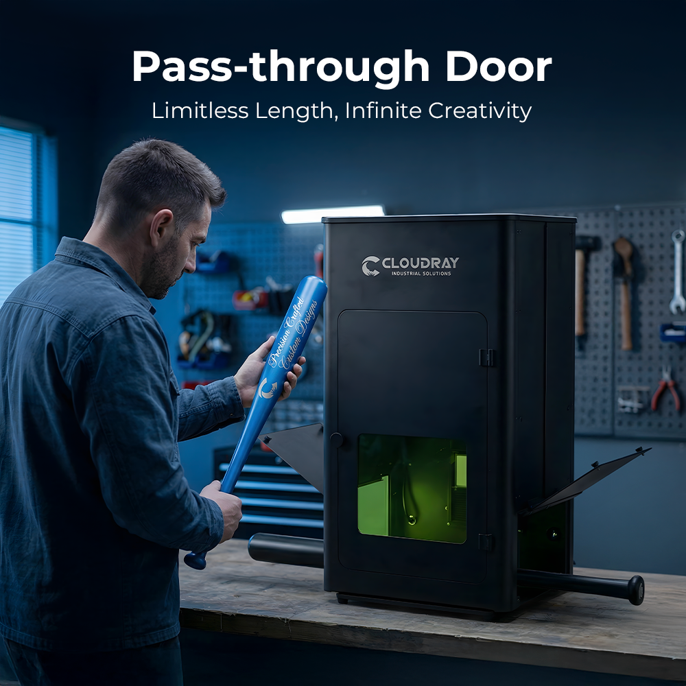Cloudray Laser Enclosure Pass-through Door for Engraving Extra-Long Materials