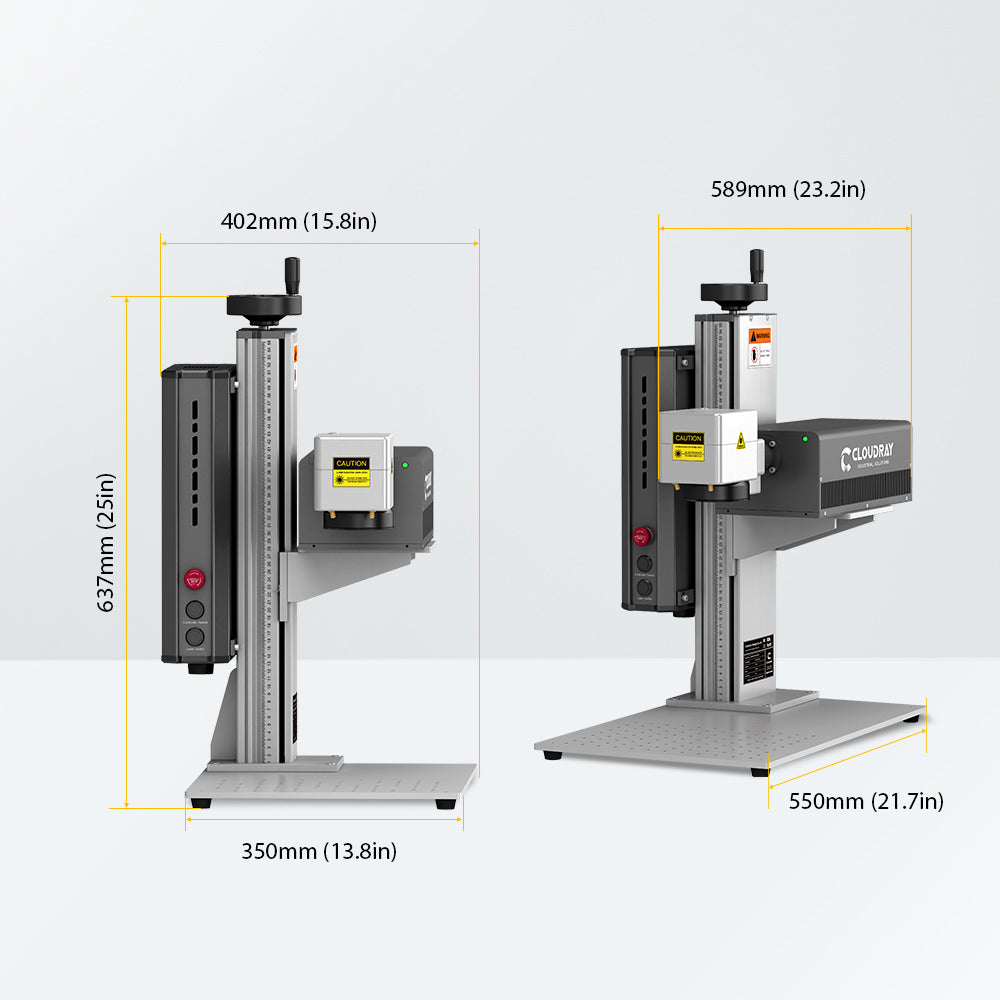 5W UV Laser Engraver Size | Cloudray UV-5 5W UV Laser Marking Engraver