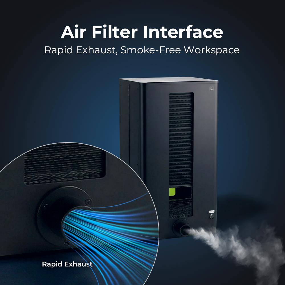 Cloudray Air Filter Interface for Rapid Smoke Exhaust and Fume Extraction