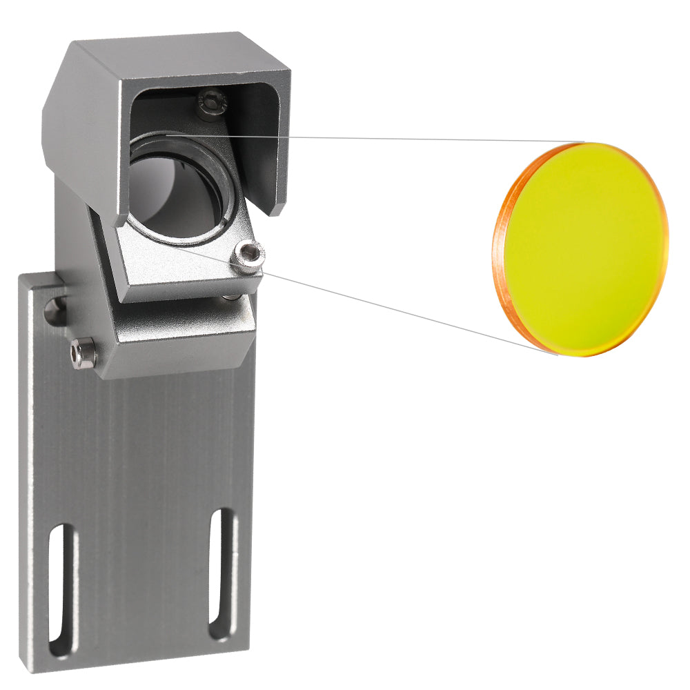 Cloudray CO2 Laser Beam Combiner Lens Assembly and Aluminum Mount